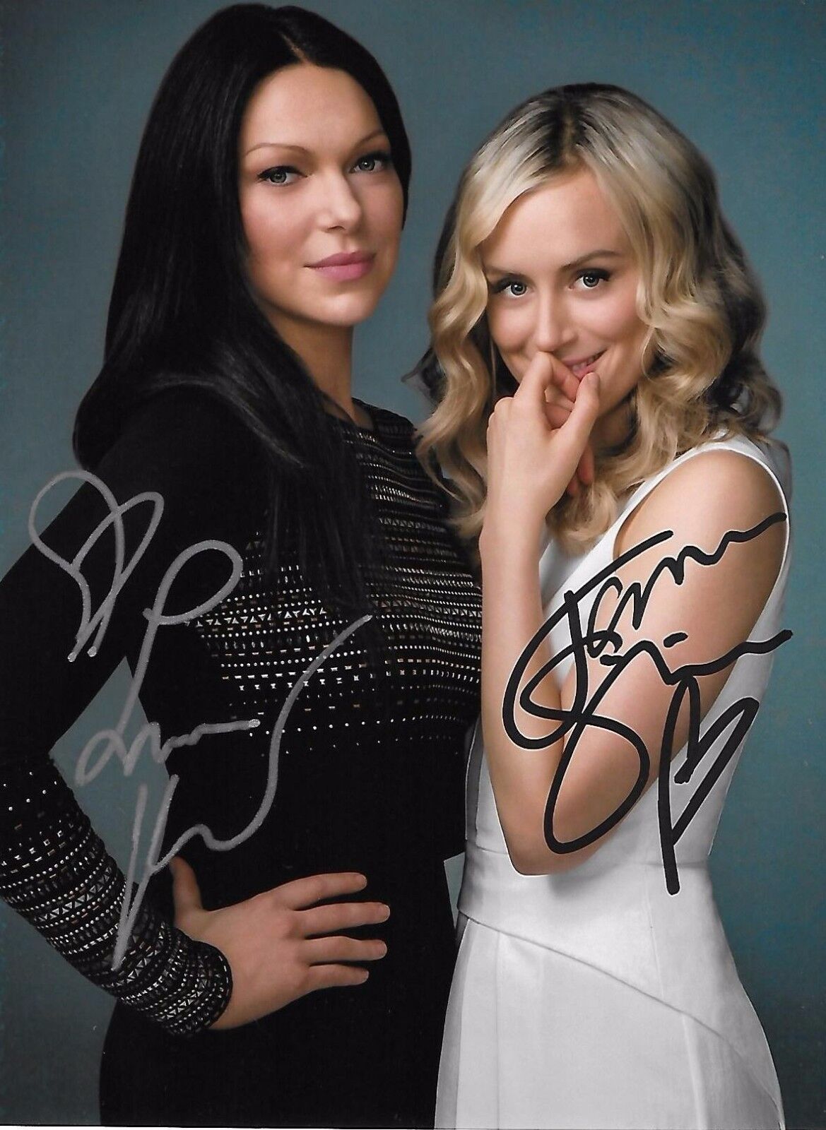 Taylor Schilling and Laura Prepon hand signed Autographed Photo Poster painting RARE