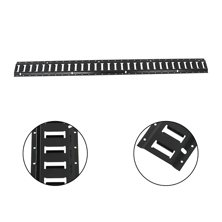 SEBLAFF 4-Pack 5Ft E-Track Tie-Down Horizontal Rail Black Wall-Mounted Tool Storage Rack Heavy Loads up to 2,000 Lbs with Pack of 8 Bolt Replacement for Cargo on Pickups Trucks Trailers Vans