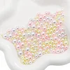 Flashing 3-8mm ABS Nonporous Pearls Colorful DIY Accessories