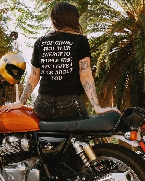 Stop Giving Away Your Energy To People Women T Shirt