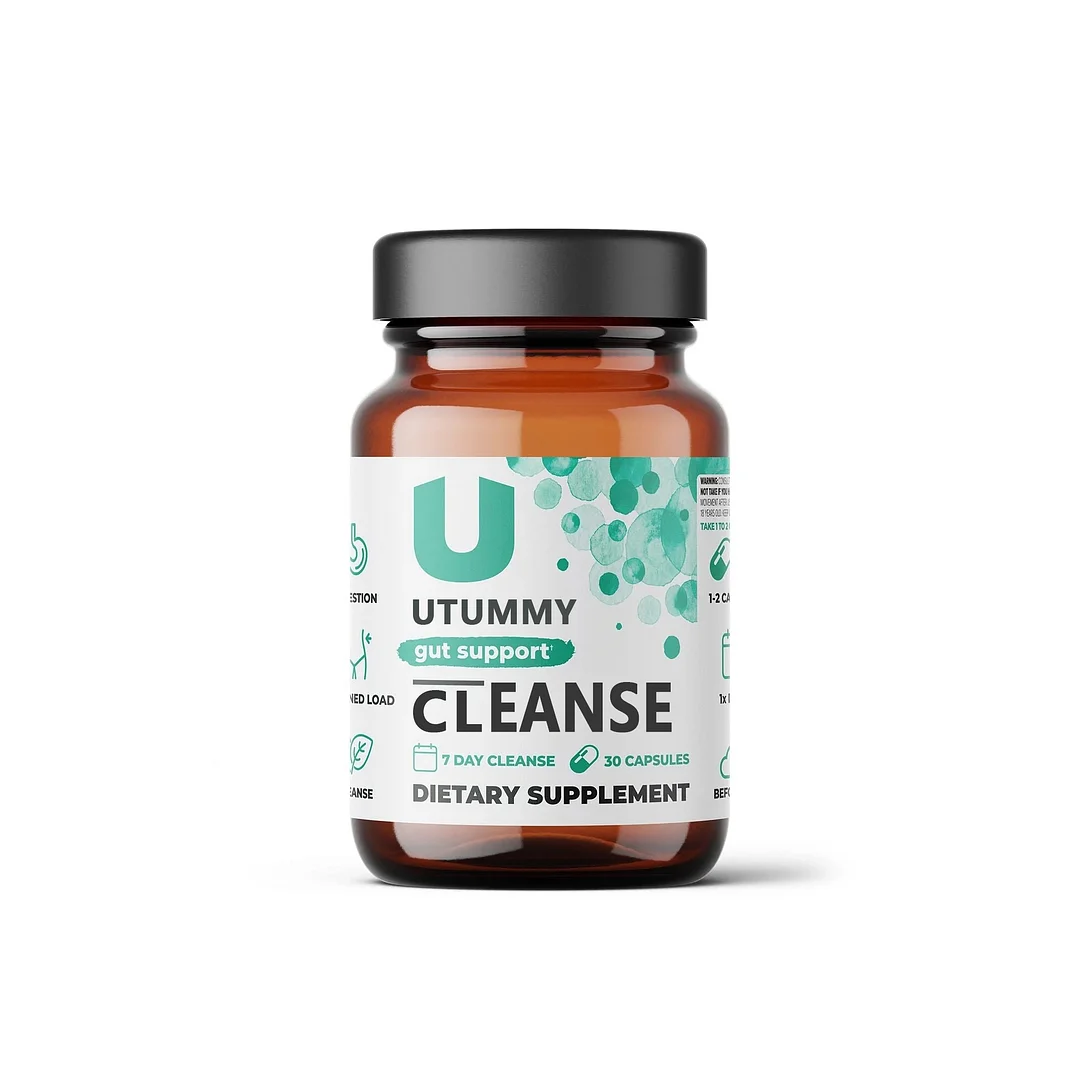 Utummy™ Gut Cleanse & Digestive Support with Magnesium & Cascara Sagrada 