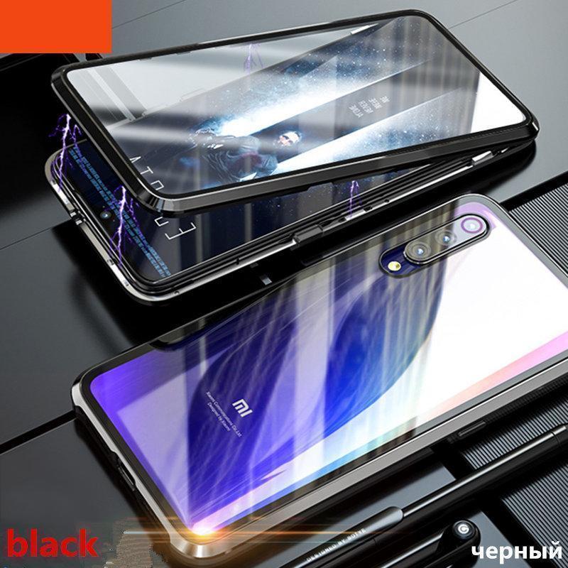 Tempered Glass Magnetic Adsorption Phone Case for Xiaomi Redmi