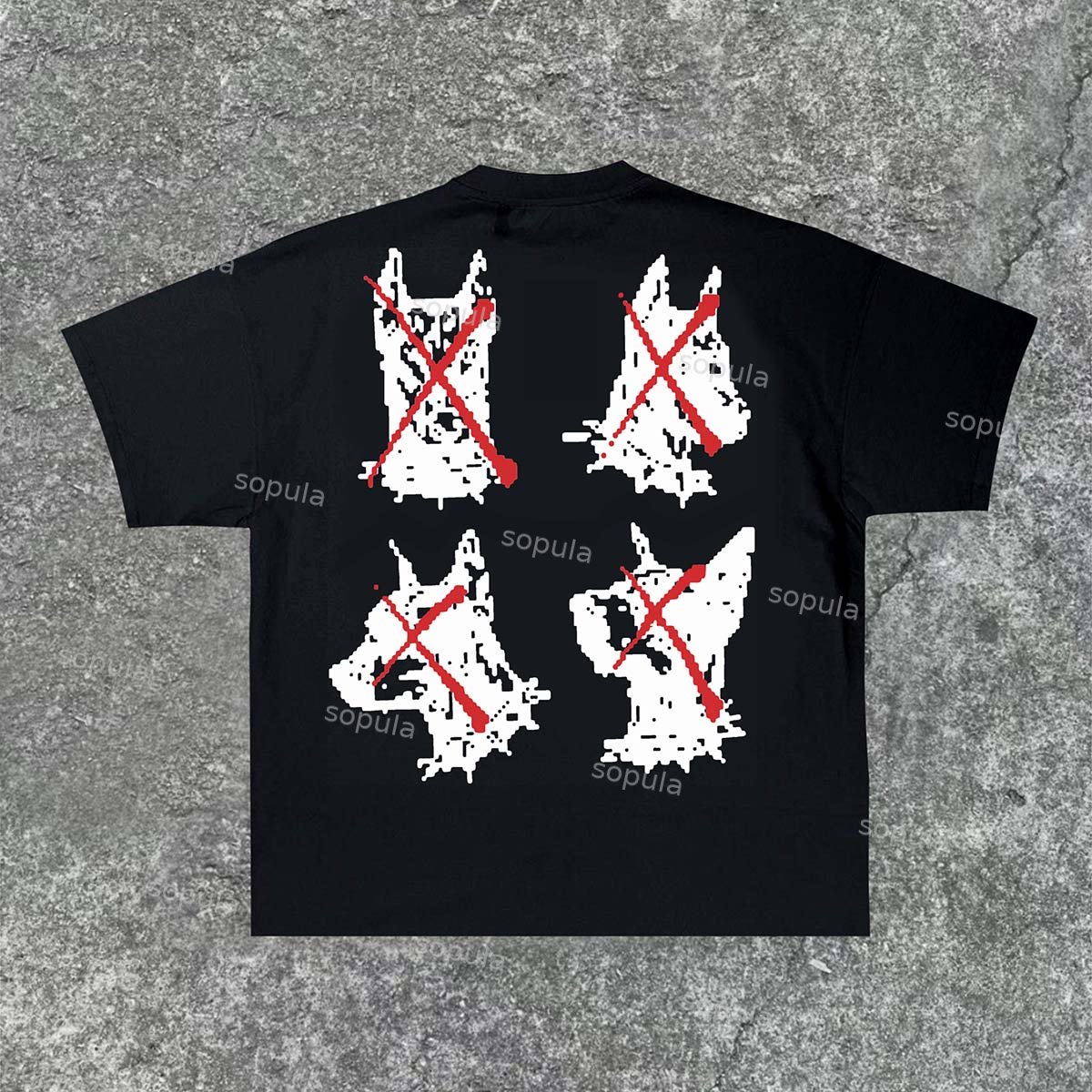 Sopula Doberman Graphic Cotton Short Sleeve T-Shirt - SOPULA