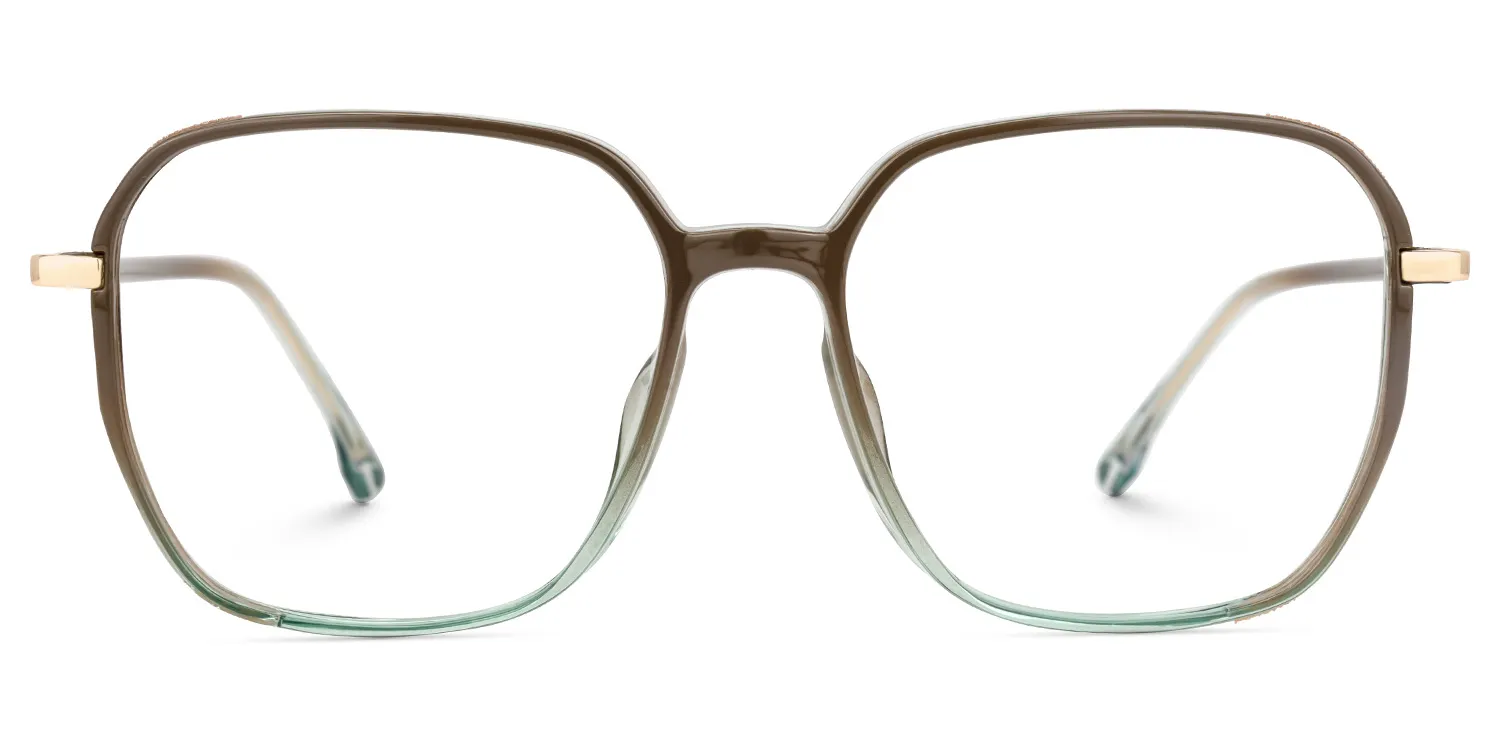 Nacia Braun Quadratisch Brille Braun