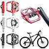 Mountain Bike Pedals For CXWXC CX-159 Bike Removable Anti-Skid Nails 2In1 Clipless Flat Pedal 9/16In 3 Bearings Bicycle Pedals Bicycle Accessories