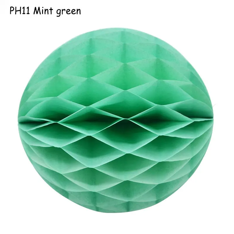 1Pcs 2 -12 Chinese Round Hanging Paper Honeycomb Flowers Balls Crafts Party Wedding Home DIY Decoration Paper Lantern Pompom