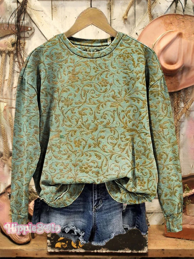 Vintage Art Casual Sweatshirt Multicolor / S