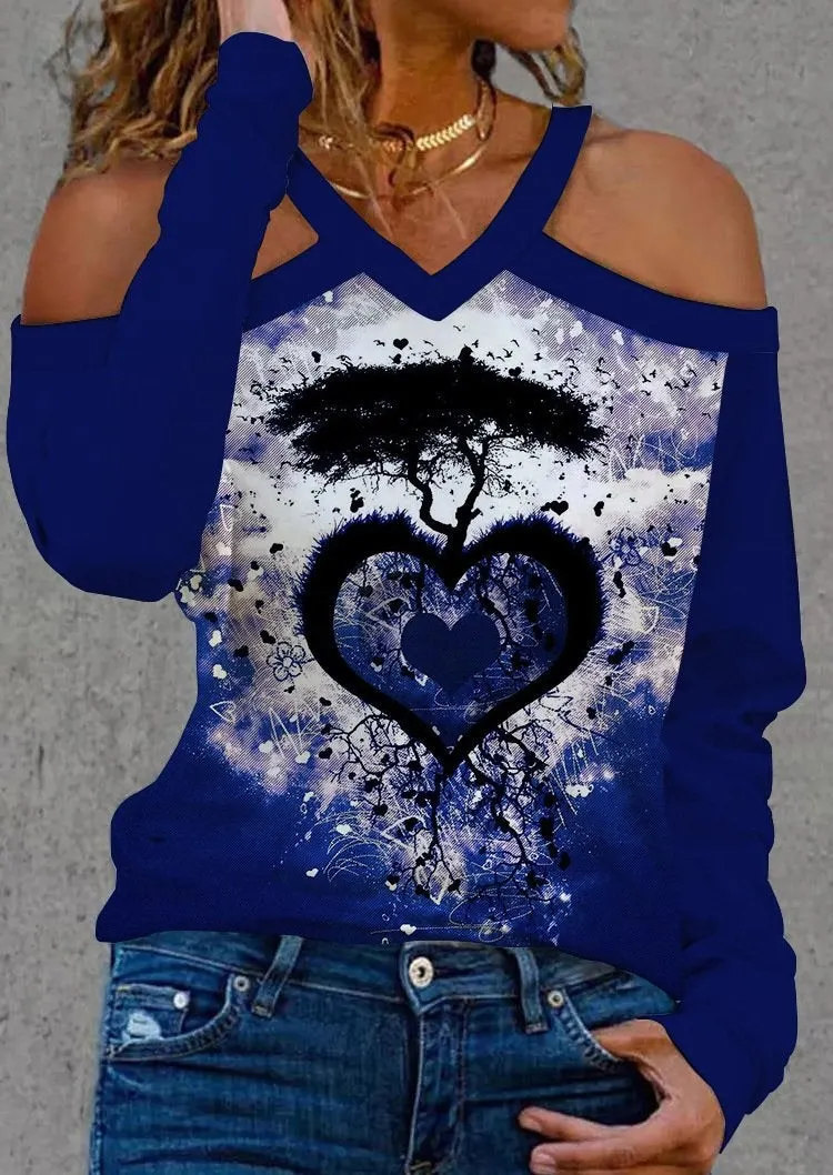 Red Chenked And Heart Printed Shirt