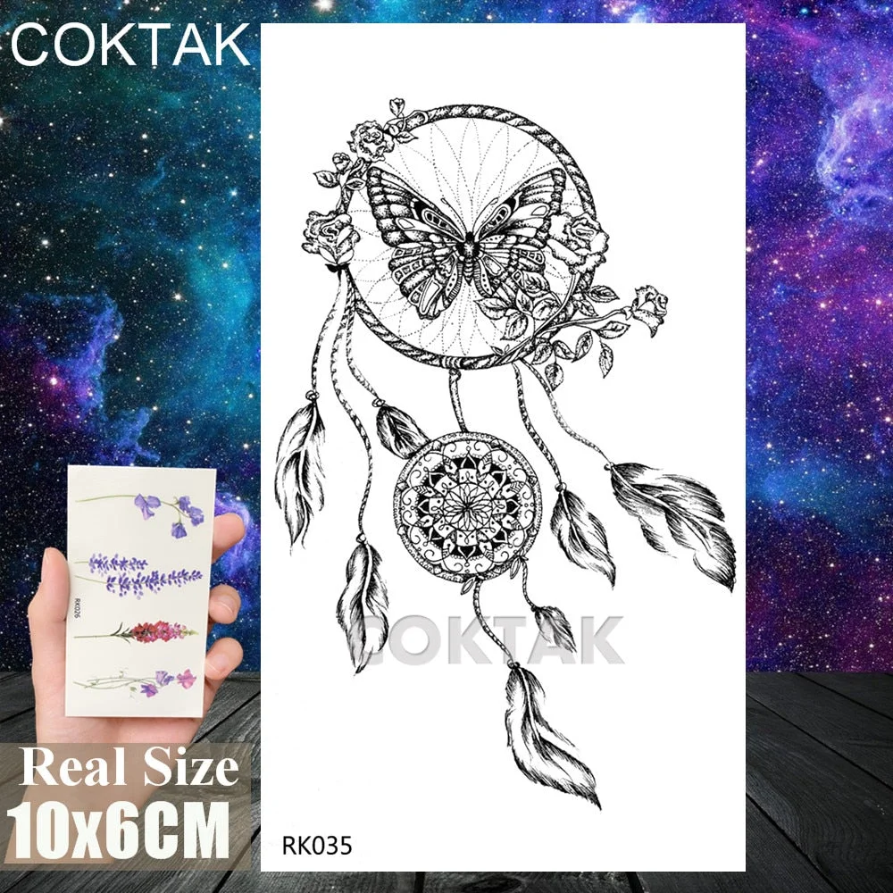 Creative Sexy Lady High Heels Temporary Tattoos Sticker Black Fake Waterpoof Tattoos Body Art Arm Chest Tattoo Decal For Adult