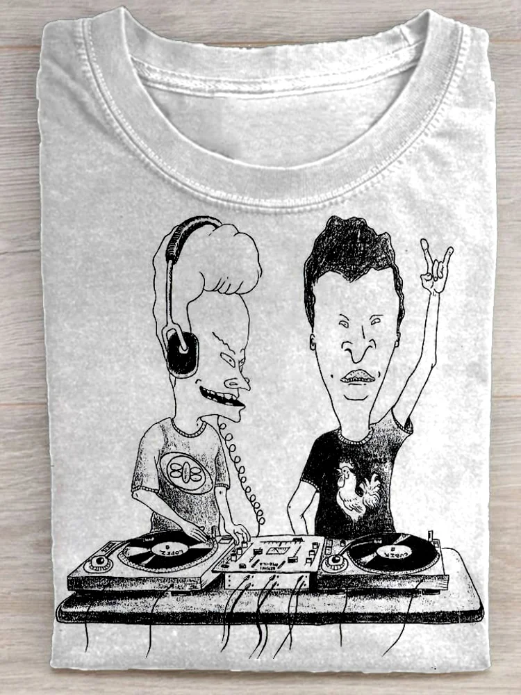 Teecade Teecade Abstract Man DJ T-shirt