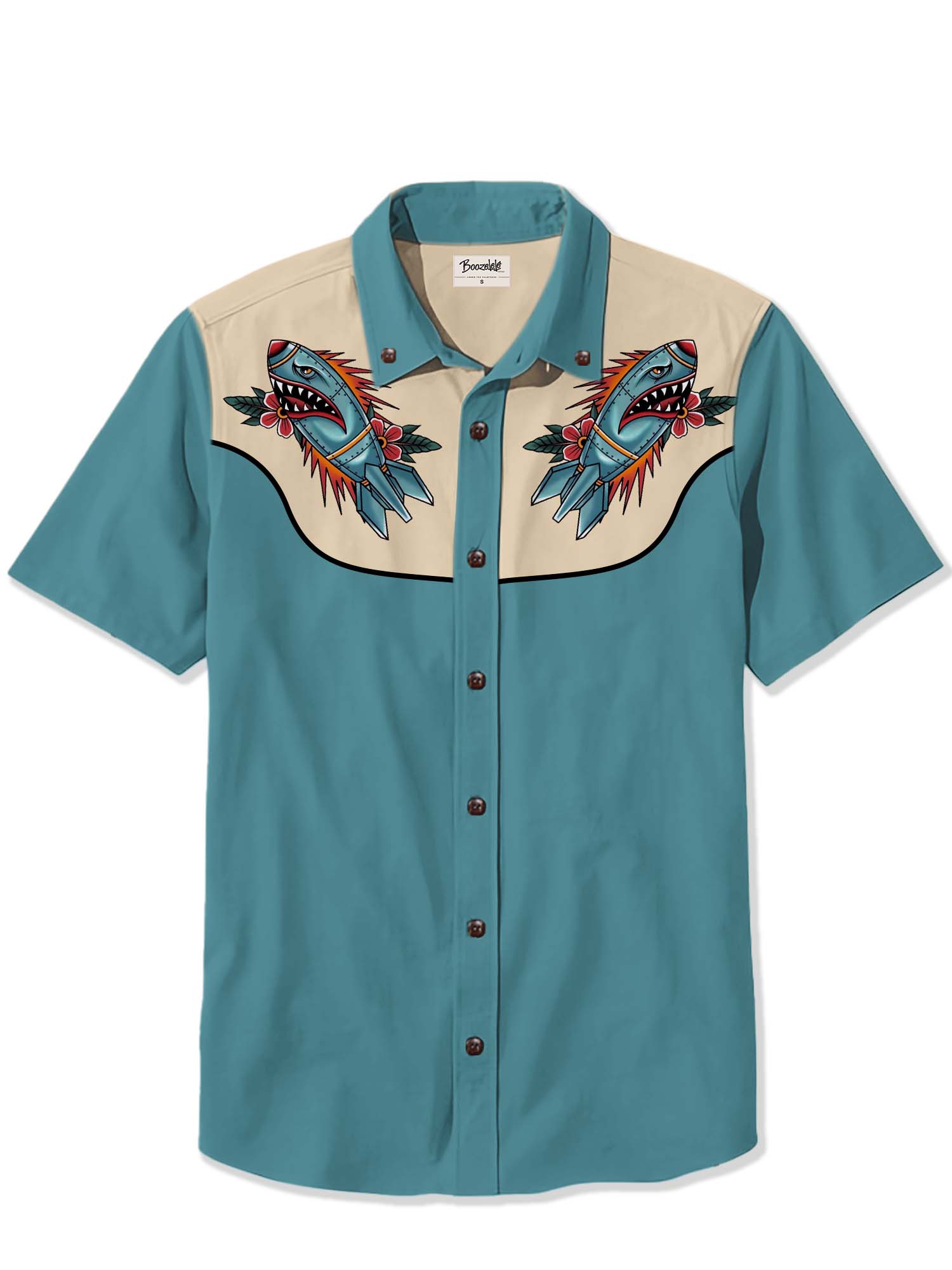 Shark Atomic Bomb - 100% Cotton Shirt