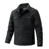 Men's Business Diamond Check Quilted Jacket