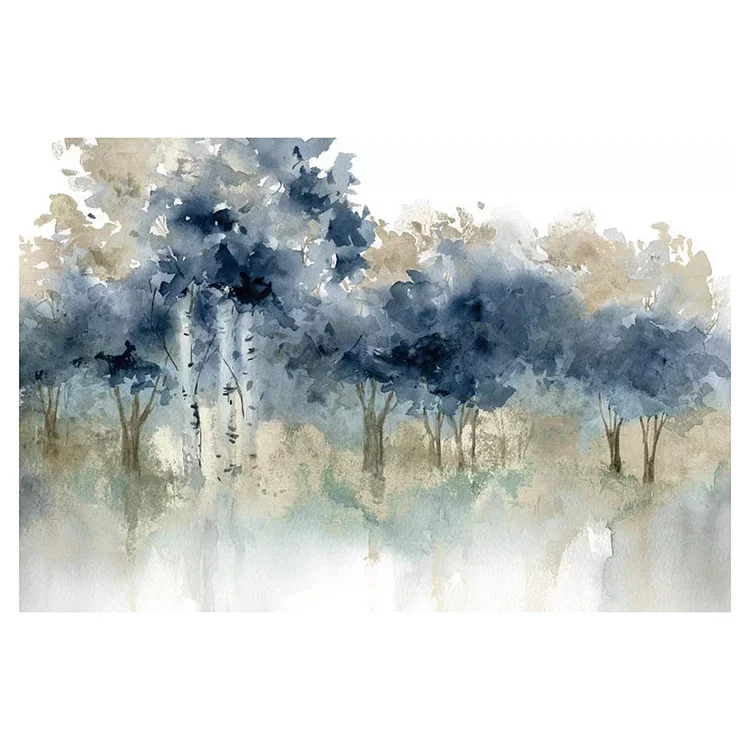 Ink Forest  Painted on - Paint By Numbers(50*40cm)