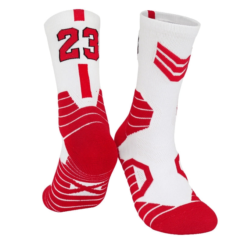 Curry Professional Basketball Socks Men’s High-top Breathable Combat Socks Training Mid-calf Socks Non-slip Sports Socks Men’s