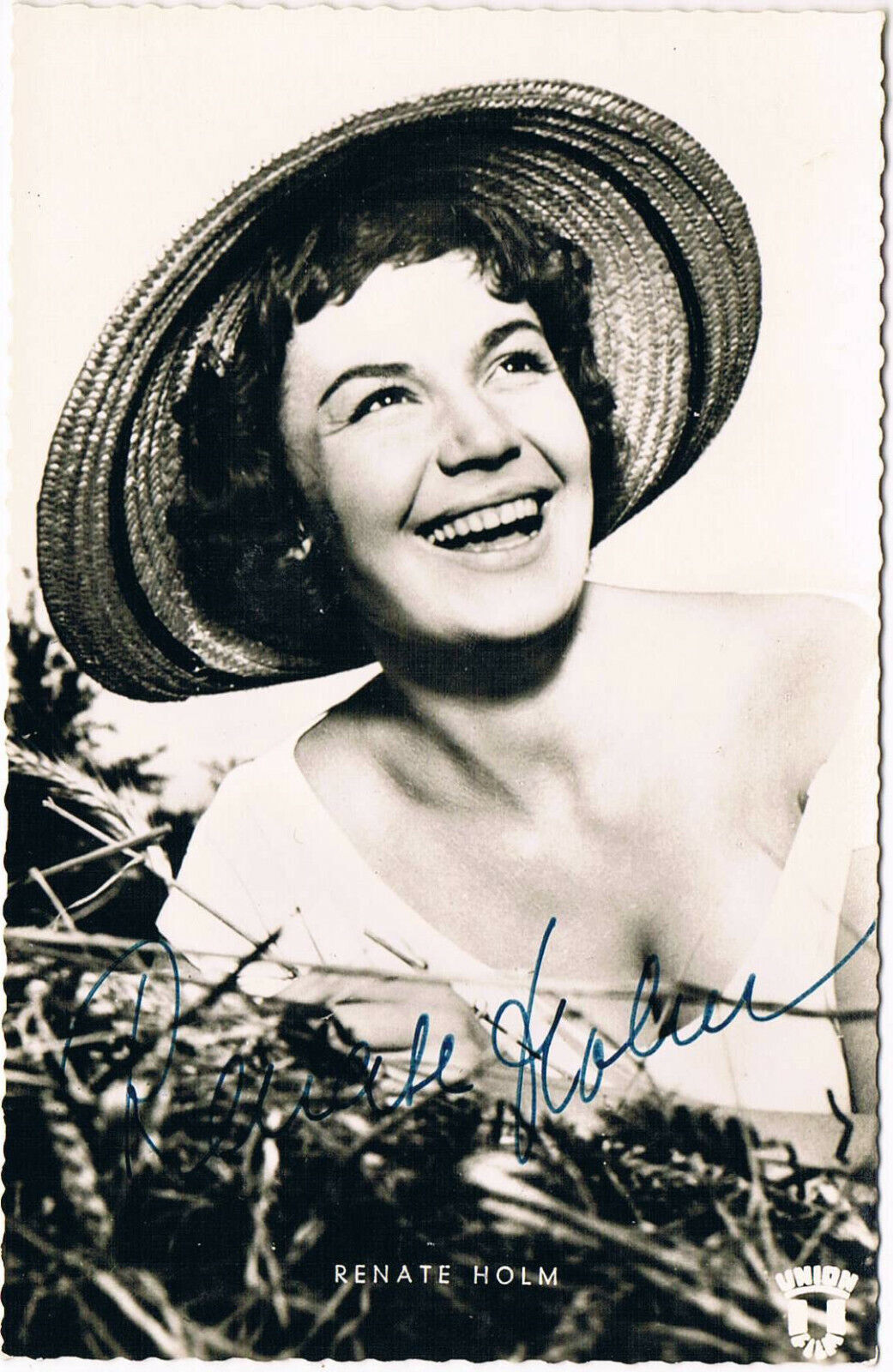 Renate Holm 1931- autograph signed postcard Photo Poster painting 3.5x5.5