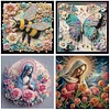 4Pack Butterfly Bee Madonna-Crystal Rhinestone Diamond Painting(30x30cm)