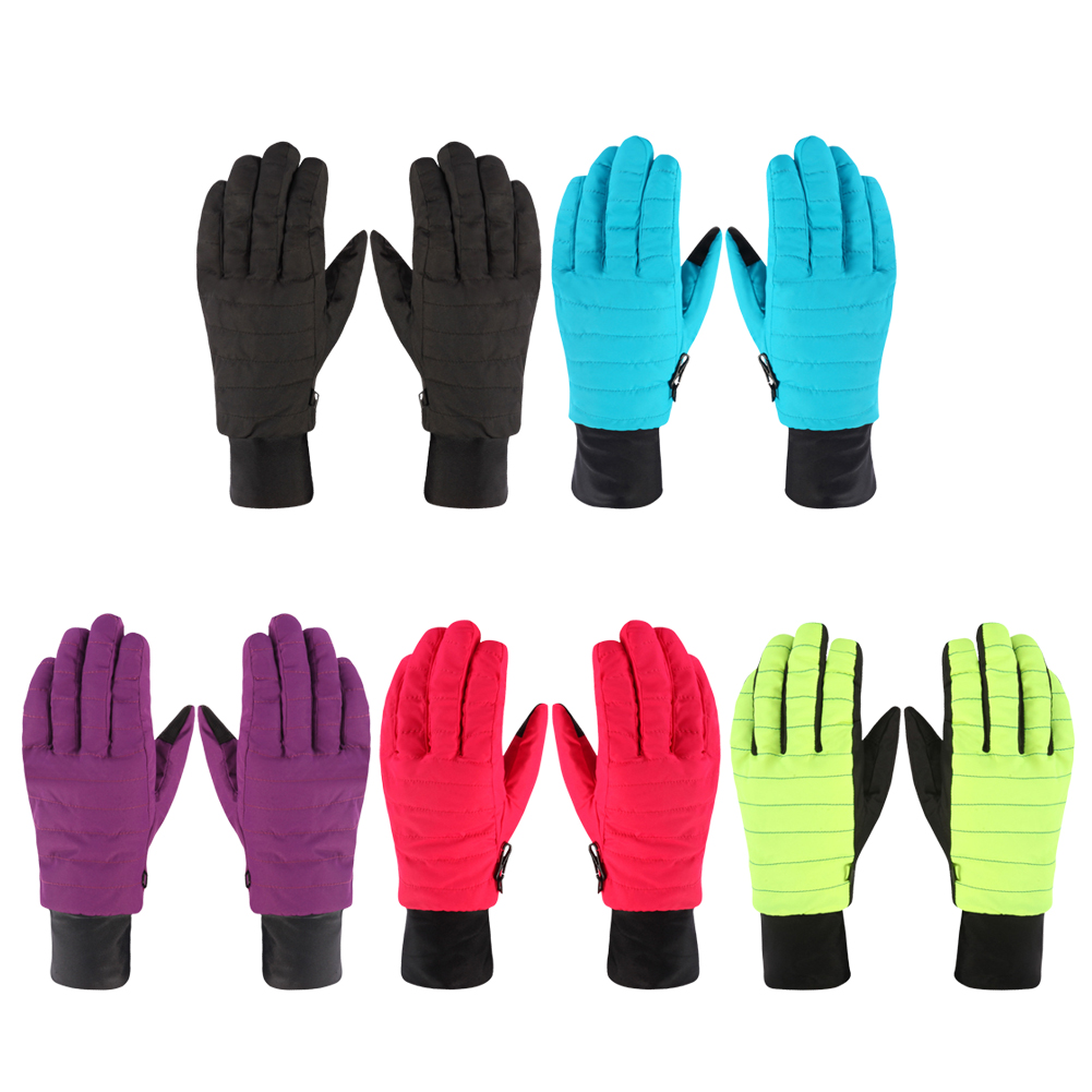 

Women Winter Warm Windproof Ski Gloves Anti-Skid Cycling Snowboard Gloves, Red, 501 Original