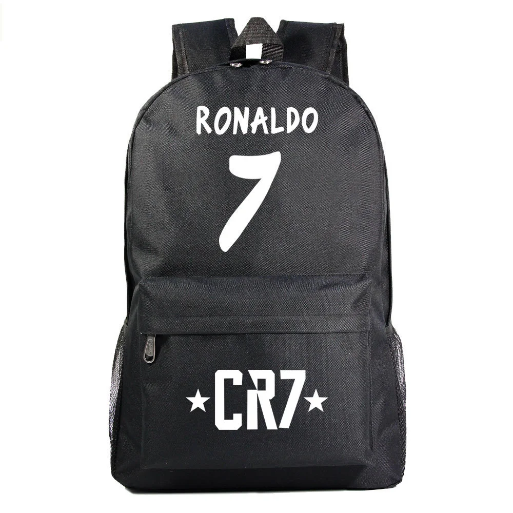 Buzzdaisy Cristiano Ronaldo Waterproof Canvas Backpack with 15-Inch Laptop Compartment