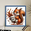 Coffee Squirrel-11CT Stamped Cross Stitch 40*40cm/15.75*15.75in tapestrymarket