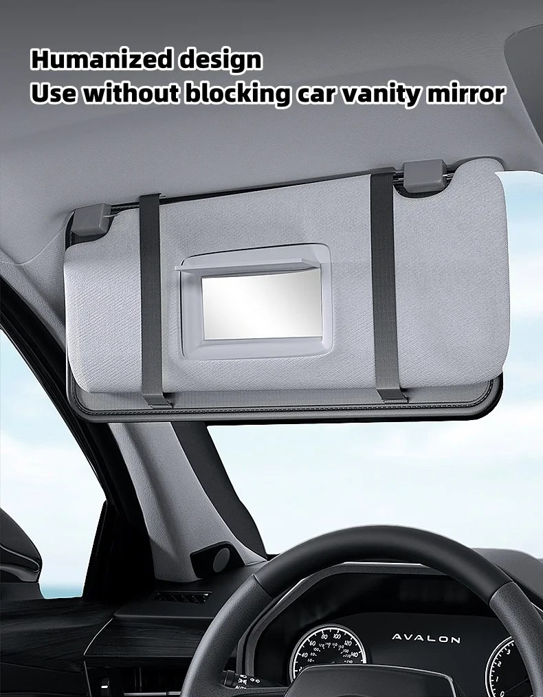 Multifunctional car sun visor leather storage bag