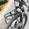 MTB Road Bike Front Pannier Rack Load Bearing 15kg Cycling Bicycle Cargo Racks
