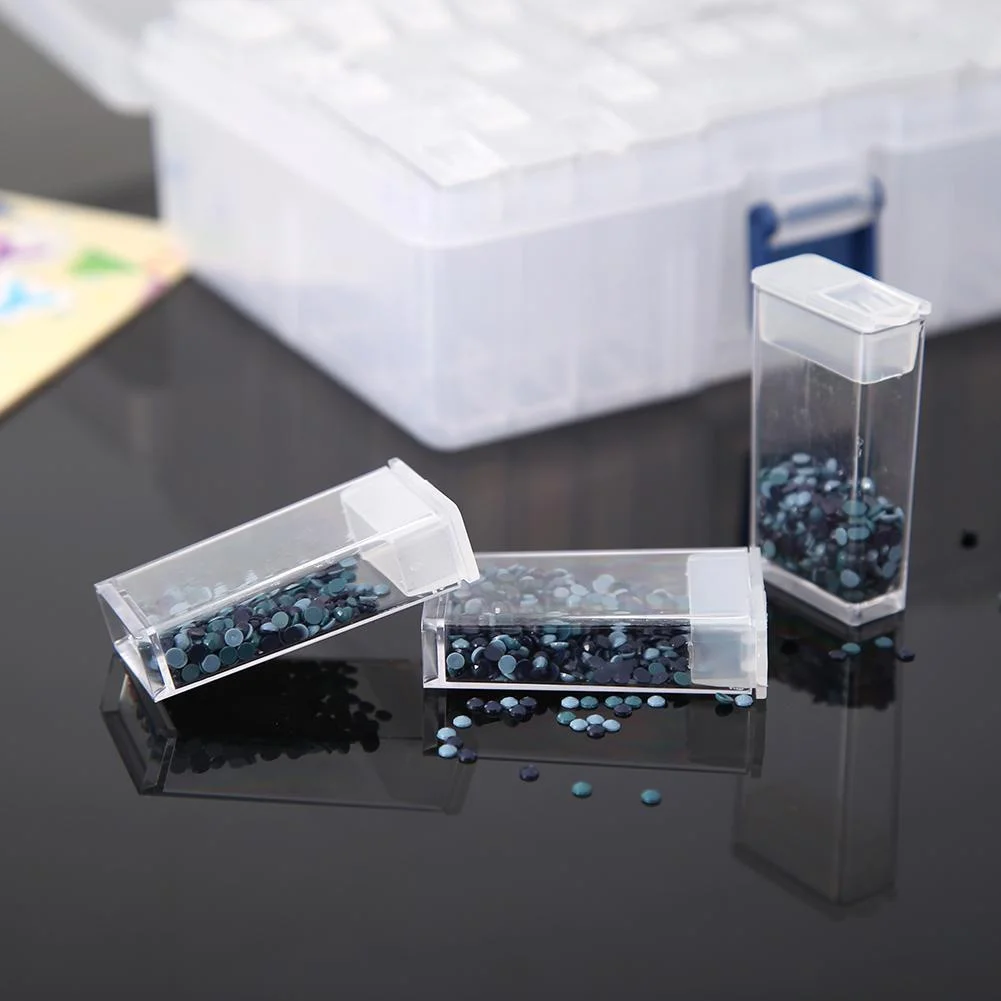 42 Grids Transparent Diamond Painting Box for Jewelry Nail Art Container