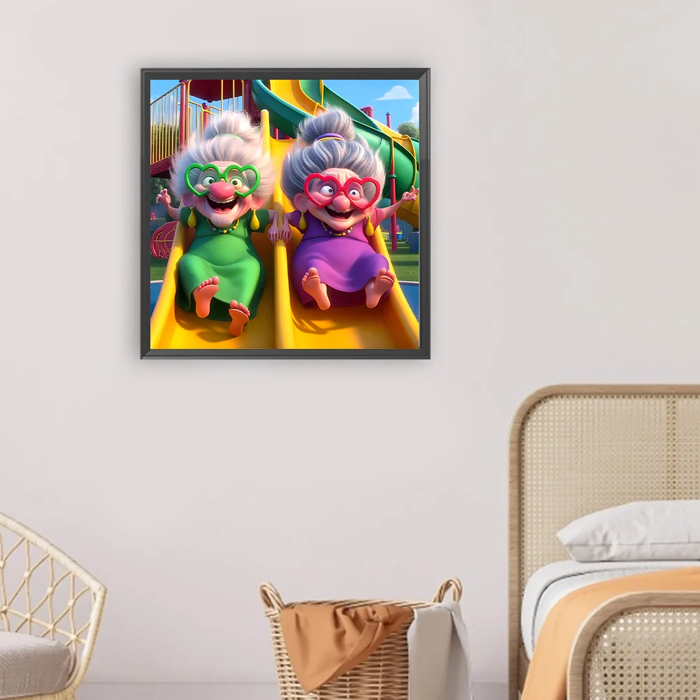 Diamond Painting - Full Round Drill - Grandma(Canvas|30*30cm)