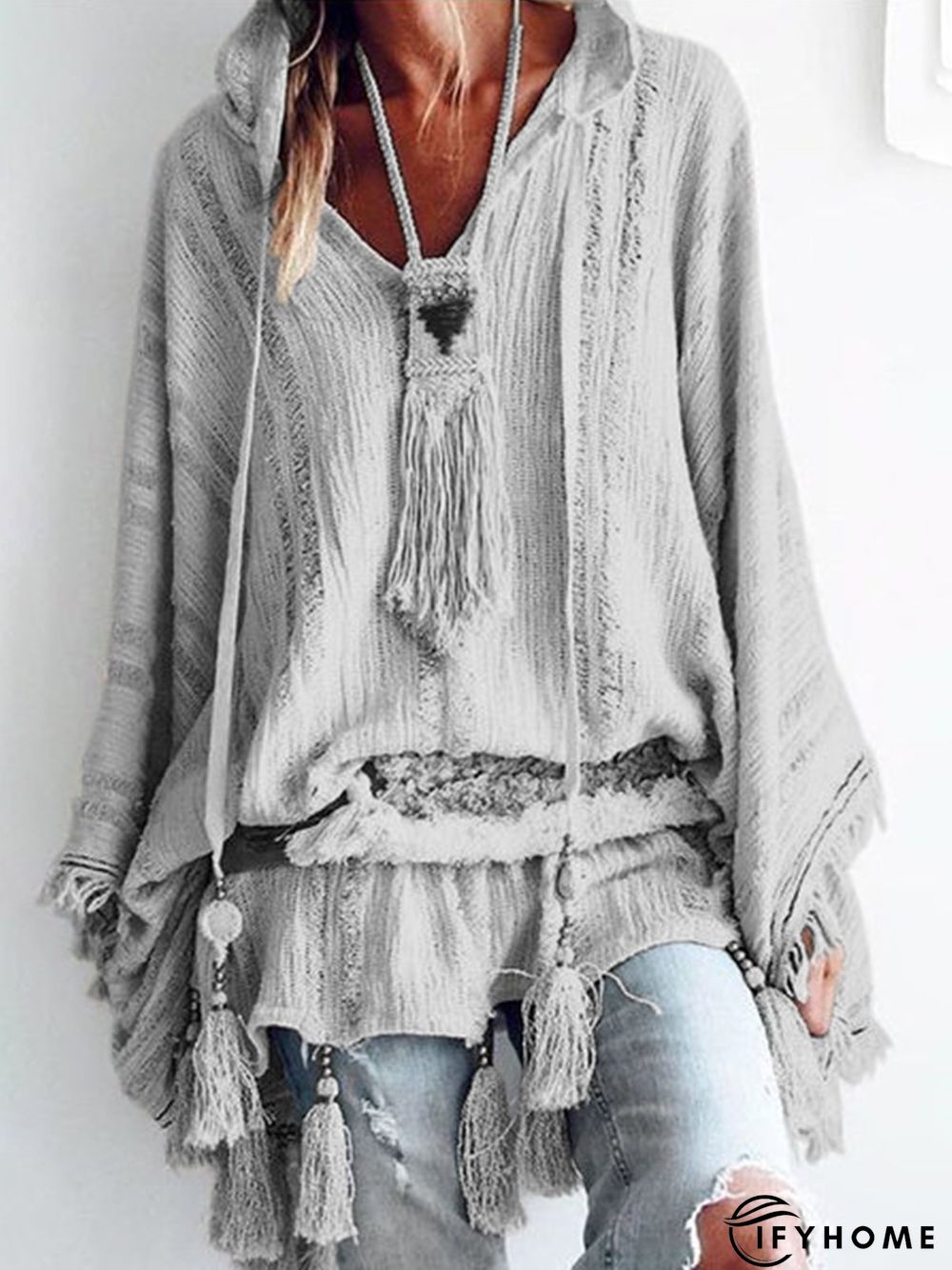 zolucky Long Sleeve Casual Cloak | IFYHOME