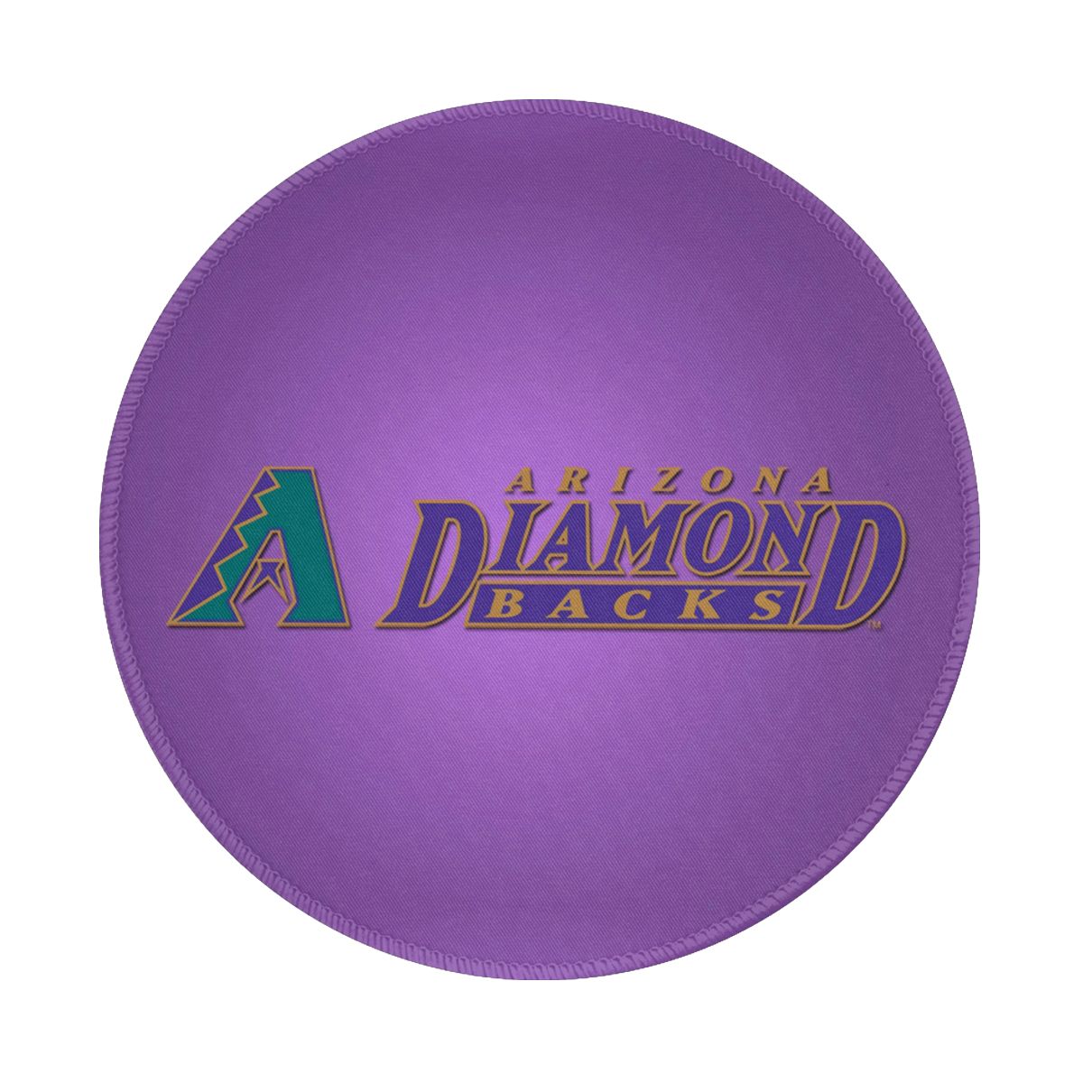 Arizona Diamondbacks Wordmark Waterproof Round Mouse Pad for Wireless Mouse