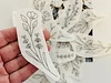 【9 PCS】Water Soluble Floral Border Hand Embroidery Pattern,peel and stick paper for ornaments