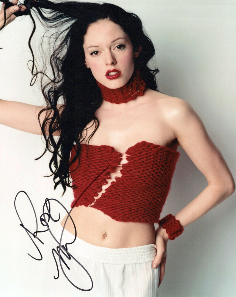 Rose McGowan glamour shot autographed Photo Poster painting signed 8x10 #5