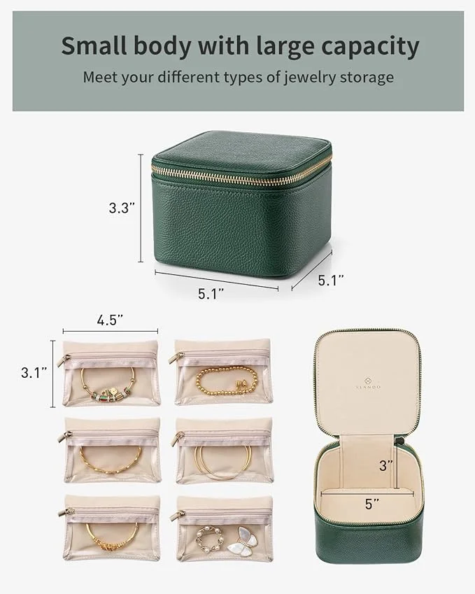 🔥LAST DAY 49% OFF🔥Leather Jewelry Boxes for Travel - Buy 2 Free Shipping