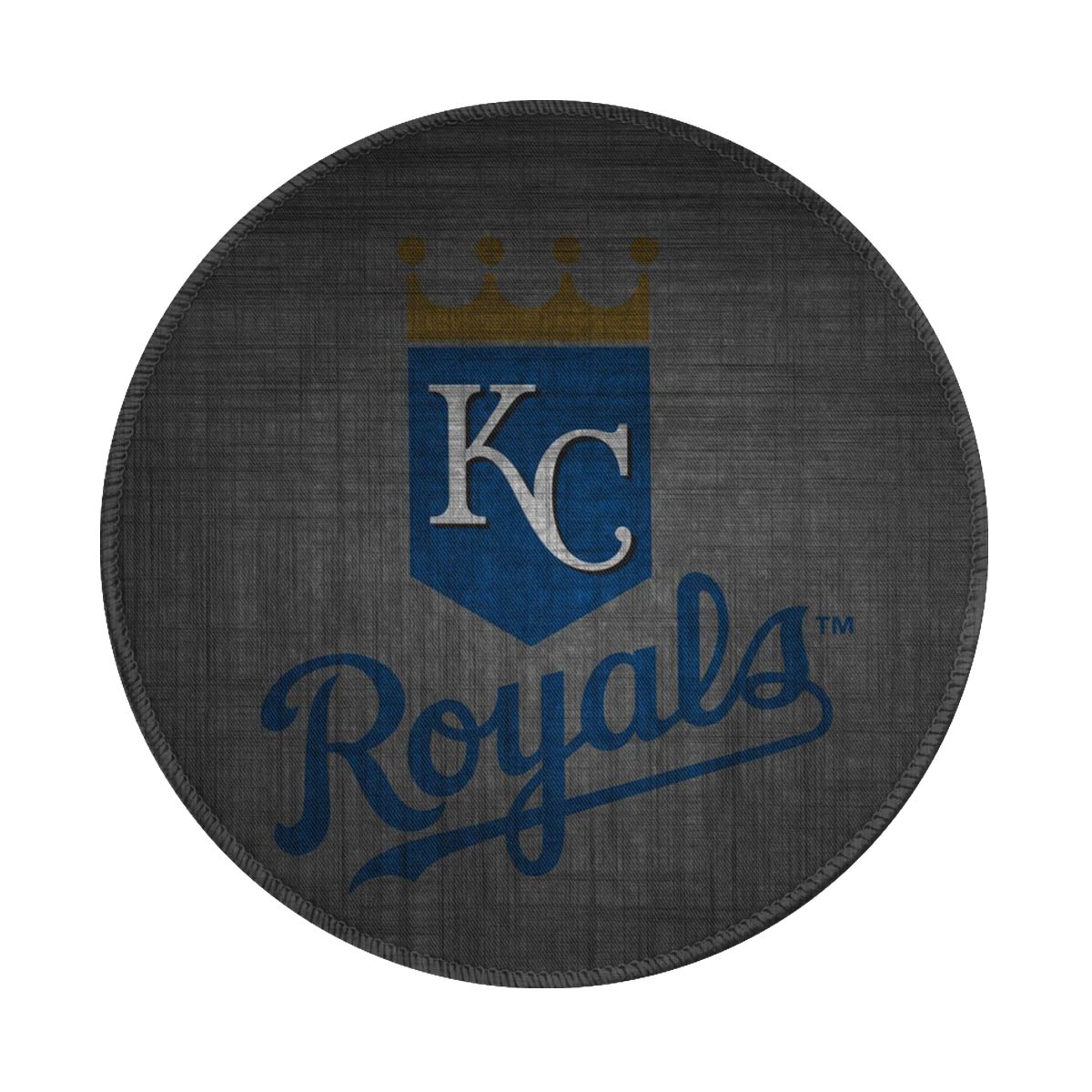 Kansas City Royals Dark Aesthetic Non-Slip Rubber Round Mouse Pad