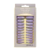 French Nails Matte Shimmers Long Wearing Ballet Nails 24pcs