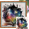 Magic Book - 11CT Stamped Cross Stitch - 50*50cm