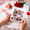 6PCS Diamond Painting Love Goblins Greeting Card Set with Envelopes for Adults Gifts