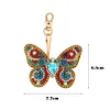 6pcs DIY Butterfly Full Drill Special Shaped Diamond Painting Keychain Gift
