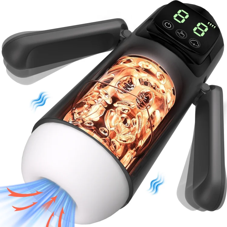 pearlsvibe -  Penis Vaccum Pump Male Masturbator With 7 Licking Vibrating Modes
