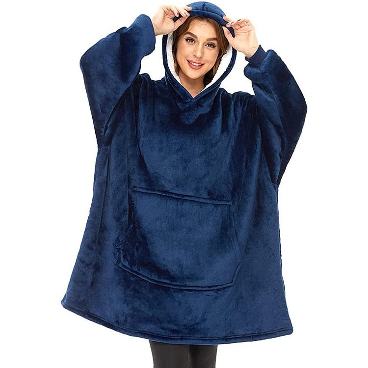 Cozy Winter Fleece Blanket Hoodie