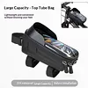 PU Hard Shell Bicycle Front Frame Bag Waterproof Touch Screen Handlebar Holder
