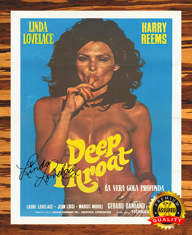 Linda Lovelace - Autographed Signed 8 x10 Photo Poster painting (Adult Actress) Reprint