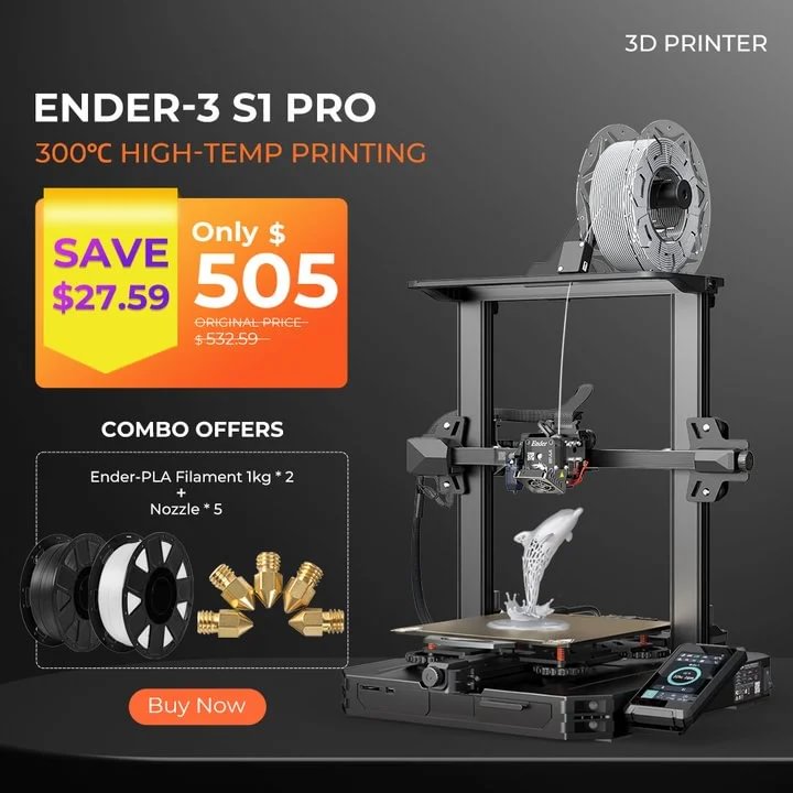 Ender-3 S1 Pro 3D Printer Combo