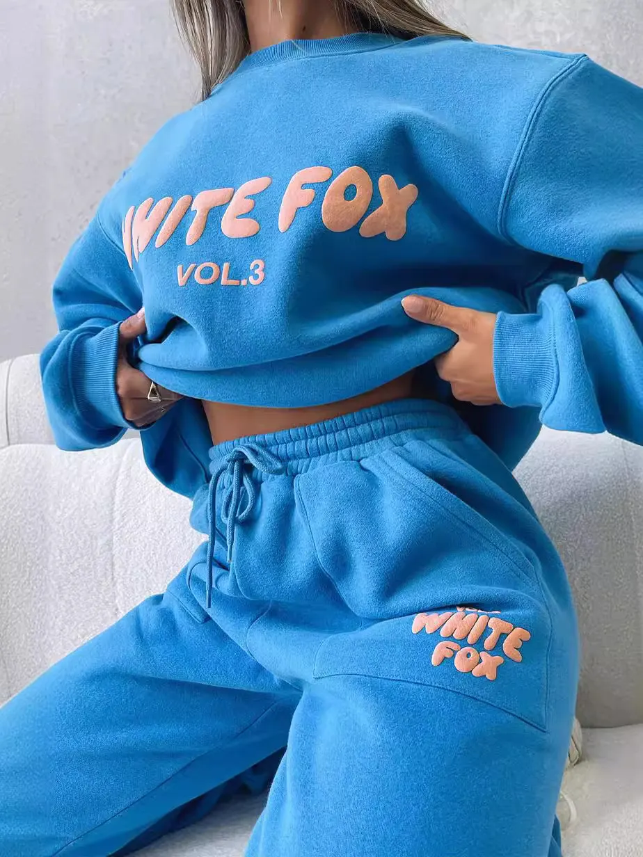 Nigikala Nigikala Women's Explosive Casual Fashion Letter Print Top Trousers Sports Suit Women