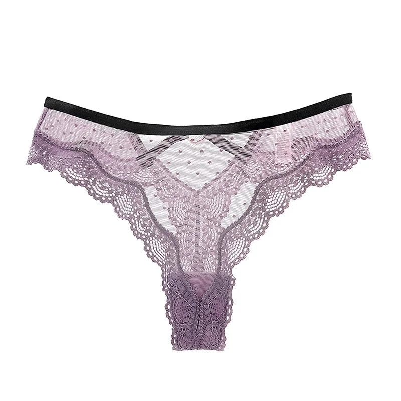 Sexy Panties Women Lace Underwear Female Hollow Out Panties Sex String Transparent Thong Seamless Briefs Low-waist Lingerie