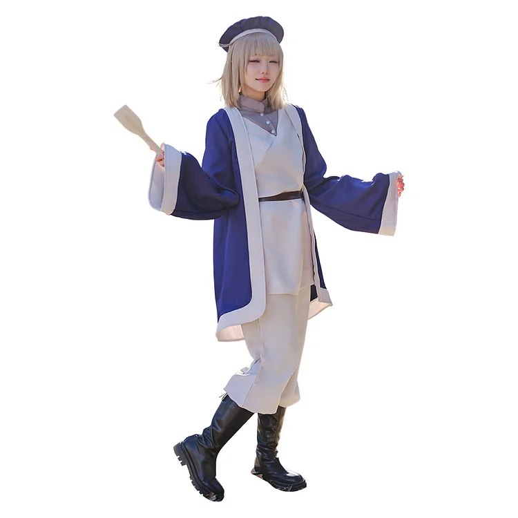 Delicious In Dungeon 2024 Dungeon Meshi Falin Touden Purple Kimono Set Outfits Cosplay Costume Halloween Carnival Suit