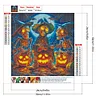 Diamond Painting-DIY Full Round Drill Halloween Skull(40*40 CM)