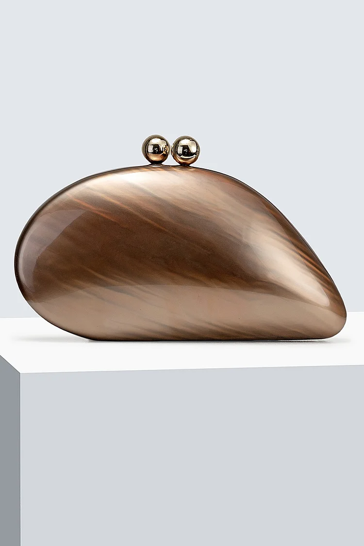 Evening Elegant Ripple Print Acrylic Snail Shape Clutches Bag 2024 - Xpluswear