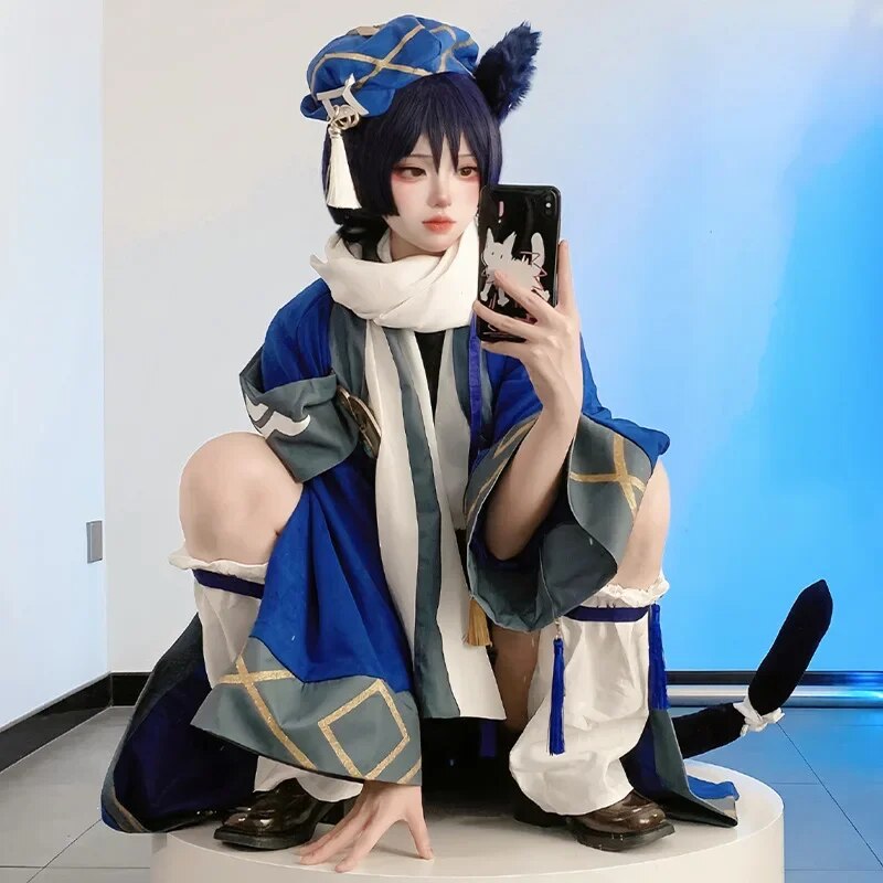 [Wetrose] In Stock Wanderer Daily Cosplay Costume Genshin Impact Fanart Doujin Casual Outfit Scaramouche Kunikuzushi Balladeer
