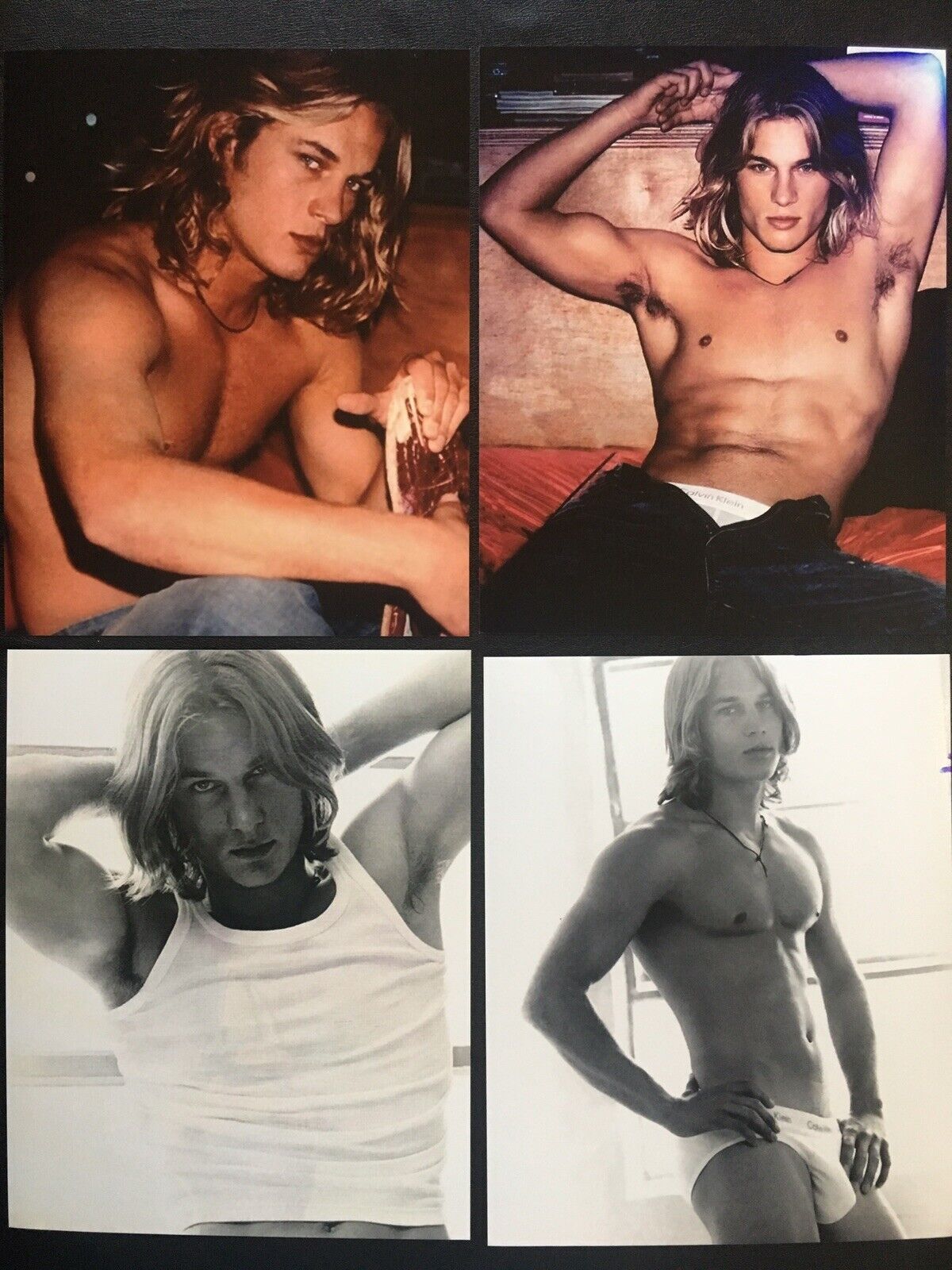 Travis Fimmel Shirtless 8x10 Photo Poster painting Lot Bundle (4 Prints) Sexy Hunk Actor