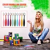 10pcs Colorful Ink Brush Smooth Blending Tools Painting Flat Brushes Kits